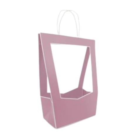 Shopper Medaillon Large 16x30 h50cm 5pz. Pink